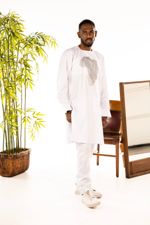African map Stones Kaftan