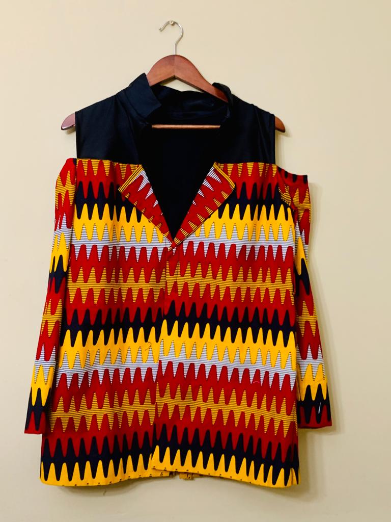 Cut Shoulder Blazer - AFROSWAGG5