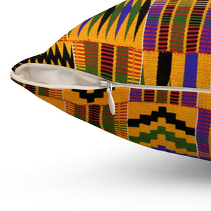 Kente Square Pillow - AFROSWAGG5
