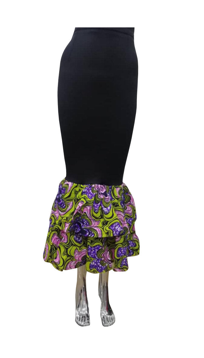 Ankara Frill Skirt